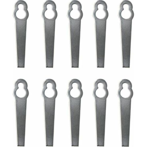 Filiyano-10 lames à bord métallique, lames universelles pour tondeuse à gazon, lames de rechange pour coupe-bordures (1/5)