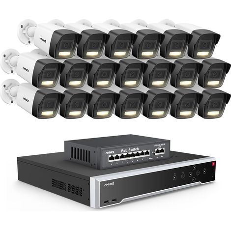 ANNKE 3K Außen Überwachungskamera,32 Kanal NVR und 20x 5MP PoE IP Kamera Bewegungserkennung, Farbnachtsicht, Videoüberwachungsset,4TB HDD (1/5)
