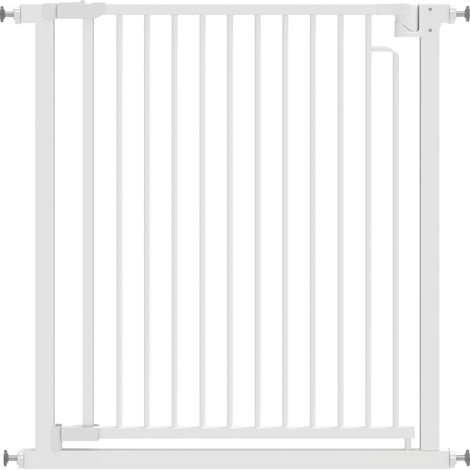 Puerta de seguridad para niños, sin taladros, cierre automático, 76-80 x 76 cm