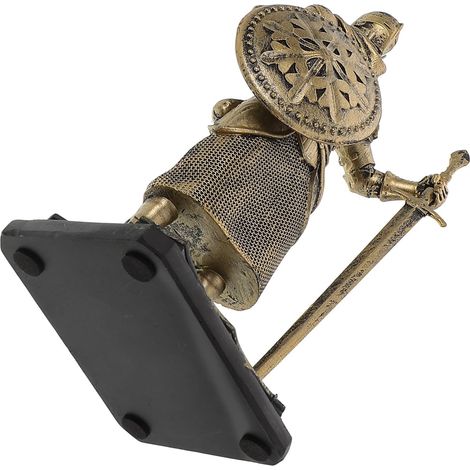 Figurine de Chevalier Vintage en Résine, Statue Décorative Médiévale Rétro, Sculpture Miniature de Soldat Antique pour Décoration Intérieure Salon Bureau, Objet D’Art Collection (1/5)