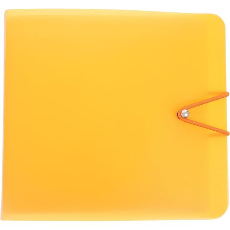 Boîtier de Rangement et Offrir en PP Orange pour CD et DVD Design Lisse, Protège L'effilochage, pour Transporter aux Amateurs de Films (1/5)