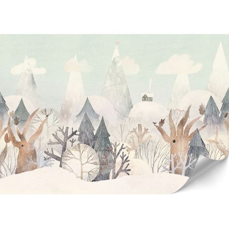 Carta da parati standard in tessuto non tessuto - 100 x 70 cm - stile scandinavo - natura Carta da parati premium in tessuto non tessuto - 200 x 140 cm - stile scandinavo - natura (1/4)