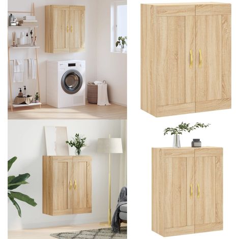 Wandschrank Sonoma-Eiche 69,5x34x90 cm Holzwerkstoff - Holzschrank - Sonoma-Eiche (1/5)