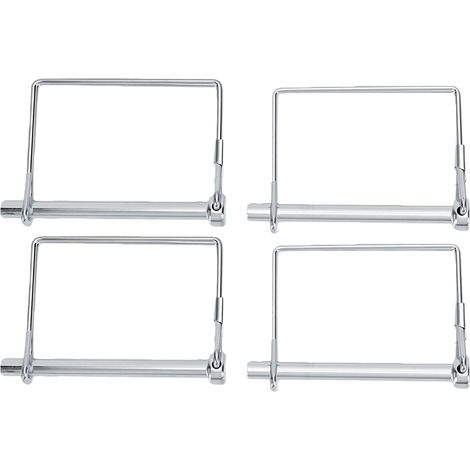 Goupille coupleur remorque fer zingué, attelage verrouillage sécurité 0,25 pouce diamètre 2,76 pouces, 4 (1/5)