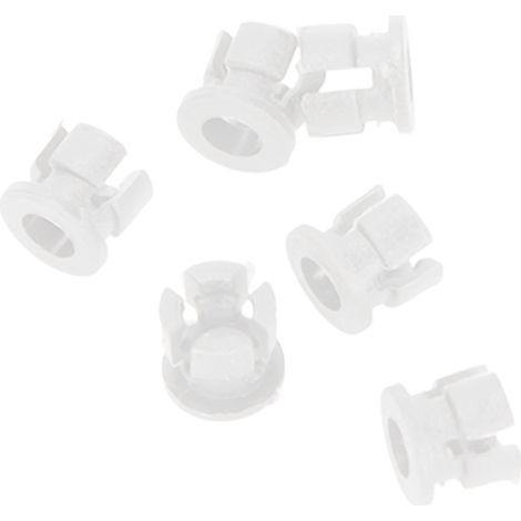 LED-Halterung für 200 Stück, flache Kunststoff-Schnapphalterung für LEDs, DIY-Anzeigenmontage, 0,1-Zoll-Test, weiß (1/5)