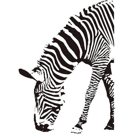 Niedliche Zebra-Wandtattoos, abnehmbare Wandaufkleber zum Aufkleben