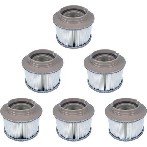 Paquet de 6 filtres MSPA de remplacement pour FD2089, pompe à Cartouche pour filtration de l'eau adaptée à tous les spas MSPA actuels (1/5)
