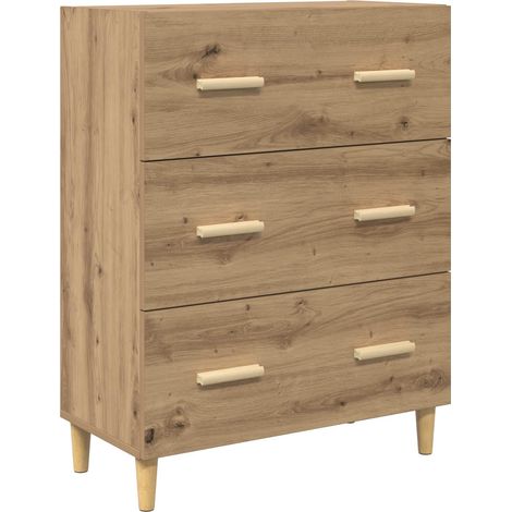 Maison Exclusive - Buffet Chêne artisanal 69,5 x 34 x 90 cm Bois d'ingénierie (1/5)