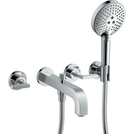 hansgrohe AXOR Citterio 3-Loch Wannenarmatur mit Hebelgriffen, (1/4)
