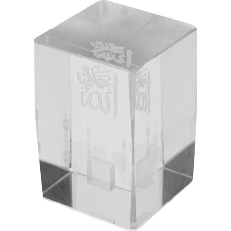 Beyamis Presse-papier en cristal 3D, cube en verre gravé, décoration cadeau pour salon, bureau ou bureau. (1/5)