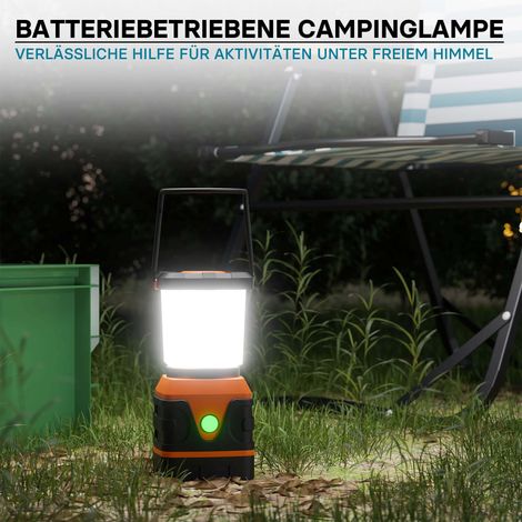 Toboli Batteriebetriebene Campinglampe mit 4 Leuchtmodi LED dimmbare Campingleuchte Outdoor Lampe Camping Licht Campinglaterne Zelt Lampe Batterie