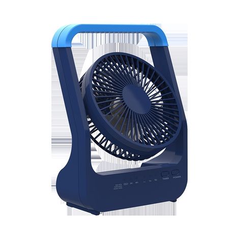 Wiederaufladbarer Ventilator, batteriebetriebener Ventilator, tragbarer persönlicher Ventilator, batteriebetriebener Schreibtischventilator, mit LED-Lichtventilator, USB