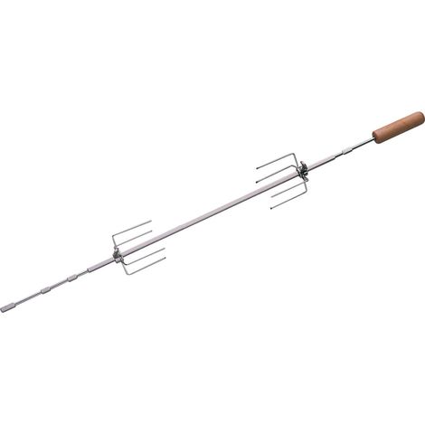 Drehspieß mit 2 x 4 Befestigungsnadeln