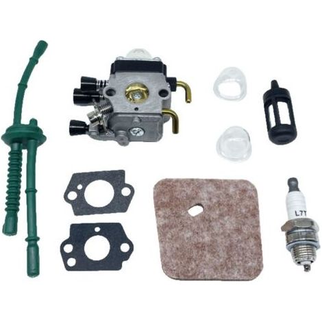 Carburateur avec kit de Conduite de Carburant Filtre à air pour STIHL FS38 FS45 FS46 FS55 KM55 Coupe-Herbe Mangeur de Mauvaises Herbes (1/4)