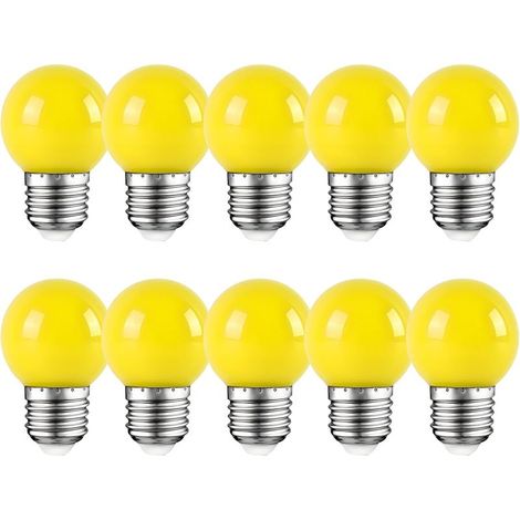 Kaelt - Cache ampoule E27, 2W, ampoule LED Edison, ampoule jaune pour golf, patio pour fête, noël, paquet de 10 [Classe énergétique E] (1/5)