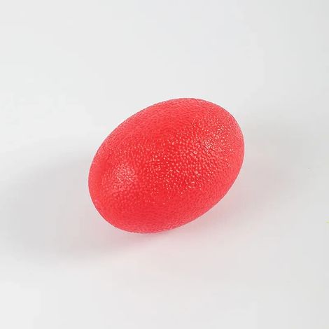 Balle de musculation unisexe en silicone de qualité professionnelle (rouge), (1/5)