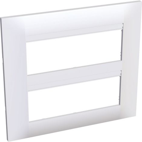 Plaque de finition Altira 2x3 postes entraxe 45mm blanc RAL 9010 (ALB45658)