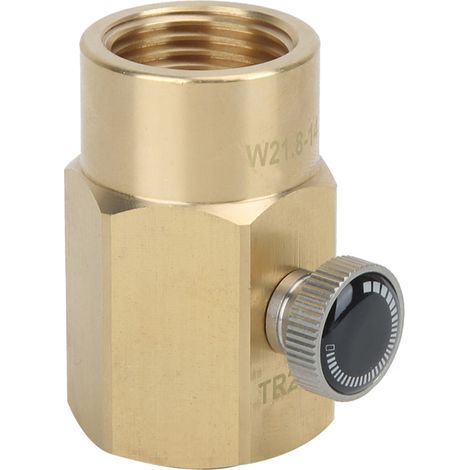 Adaptateur vanne eau gazeuse Mini laiton G1-2 à W21.8-14 pour SodaStream (1/5)
