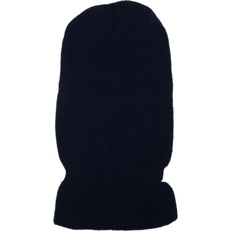Gestrickter Halswärmer mit 3 Löchern, warm und winddicht, ideal zum Skifahren und für andere Wintersportarten. Dunkelblau. (1/5)