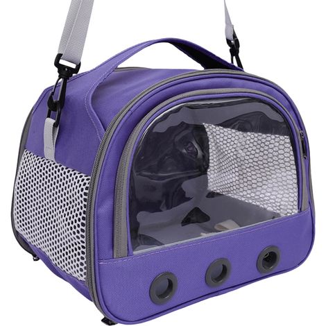 Sac Transport Oiseaux - Cage Transport Portable avec Support - Structure Transparente Respirante - Pour Perroquets et Petits Oiseaux - 1 Pièce (1/4)