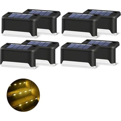 LED-Solargartenlampe - 16 Stück, schwarz