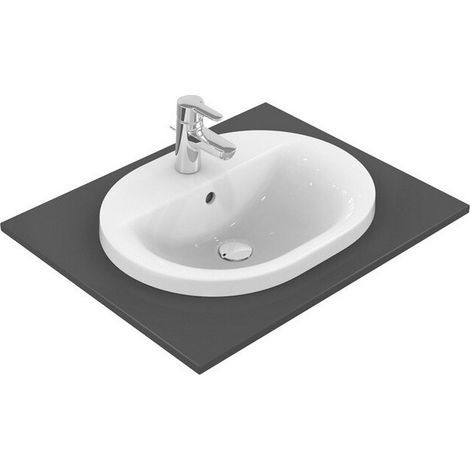 CONNECT lavabo incasso ovale 550mm bianco