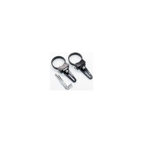 Supports fixation réglable pour tube 50 à 52mm - barre LED et Spot LED - Métal Résistant - La paire