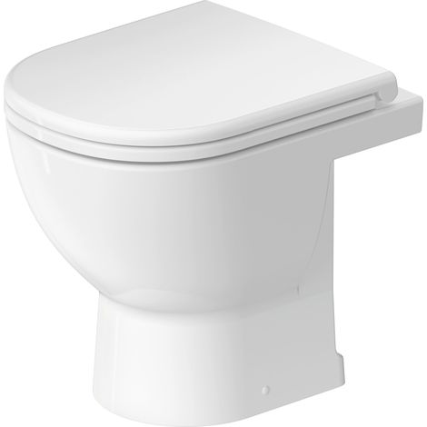 Duravit D-Code WC sur pied, à fond creux, rimless, 370x480x400mm,