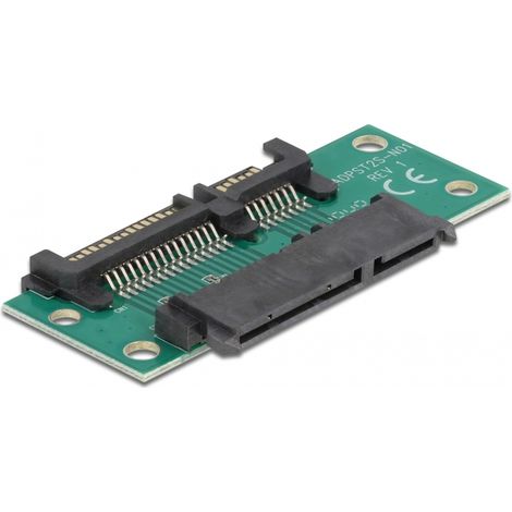 Konverter SATA 22 pin Stecker  Buchse Platine Delock