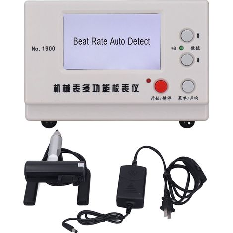 Testeur de montre multifonction avec écran LCD blanc, calibrateur horloger, prise US 100-240V, outil de vérification pour réparateur de montres (1/5)