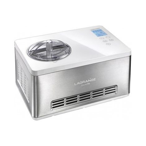 Sorbetière - LAGRANGE - GLACES PRO - 180W - 2L - Inox - Gris (1/2)