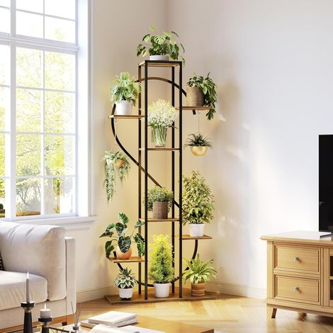Porte-plantes d’intérieur, lampe de croissance, 151 cm, 8 niveaux (1/5)