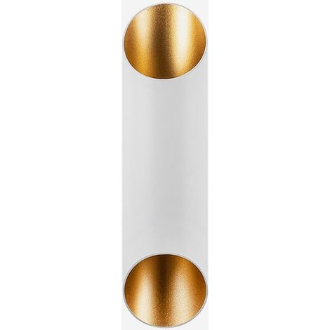 Metall-Wandleuchte zylindrisch G9 Cut - Weiß (1/4)
