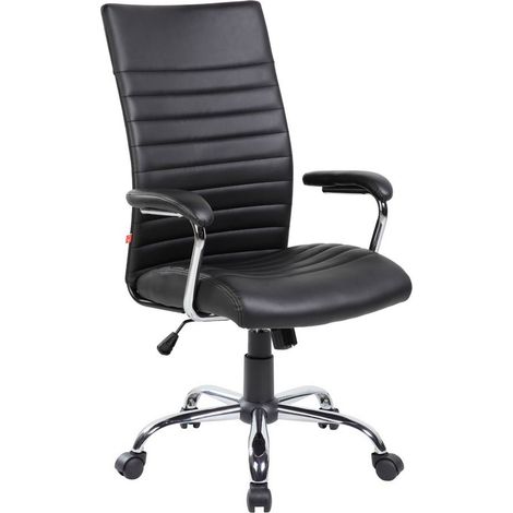 Silla con Ruedas - Sillón de Oficina Negro