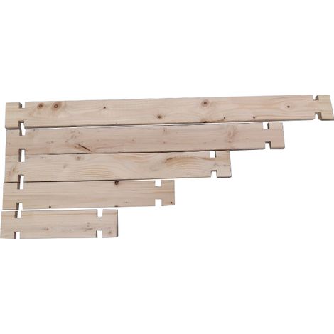 Ein 120 cm langes Messer für ein modulares Gemüsebeet JANY FRANCE