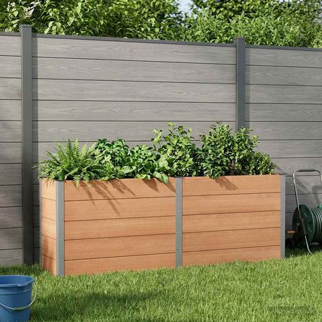 Teenpull – Hochbeet Braun 250 x 50 x 91 cm (1/5)
