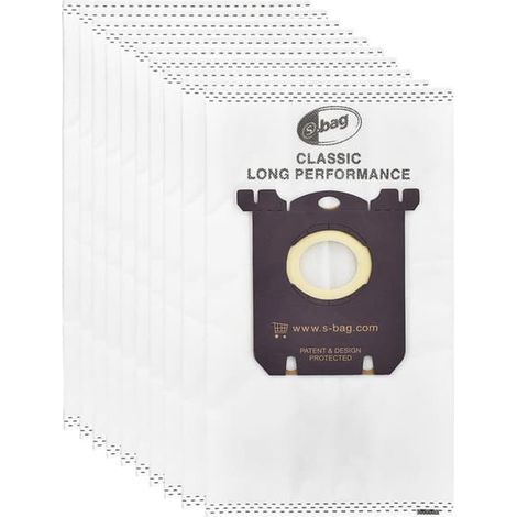 Lot de 10 sacs d'aspirateur compatibles avec les sacs Electrolux S, filtration efficace pour un air plus pur et installation facile (1/5)