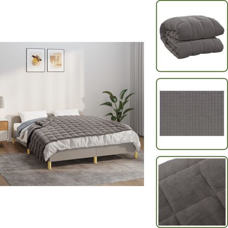 Decken - Living Gewichtsdecke Grau 152x203 cm 7 kg Stoff (1/5)