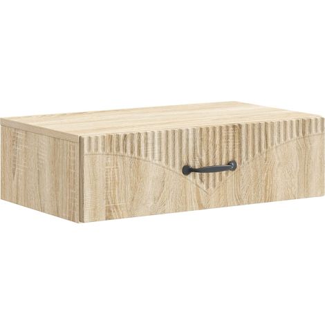 Wall-Mounted Side Table Sonoma Oak 59 x 34.5 x 17 cm vidaXL (1/5)