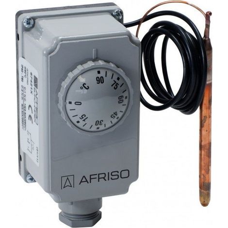 Termostato regolabile con capillare TC2, 0-90°C (1/4)