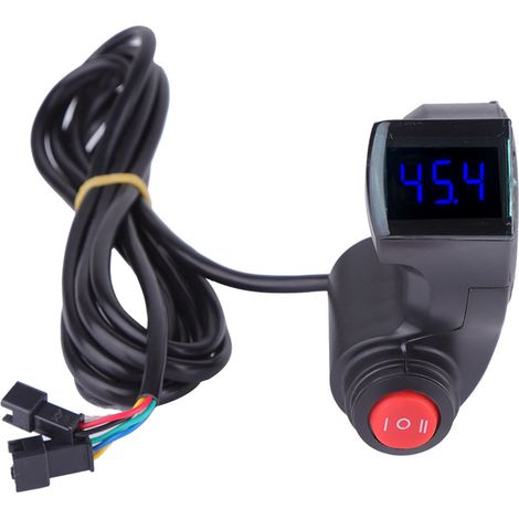 Voltmètre à Pouce LCD pour Vélo avec Affichage Numérique de Tension et Commutateur 3 Vitesses (1/5)