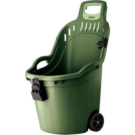Carriola Helpy Cart 50L con porta attrezzi e ferma scopa - 60 kg di portata, 59,5x53x88,5 cm (1/6)