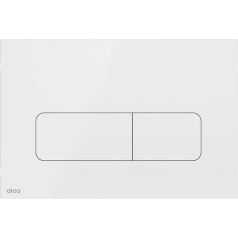 Alca Flat - Control de descarga, blanco brillante MOON-WHITE (1/2)