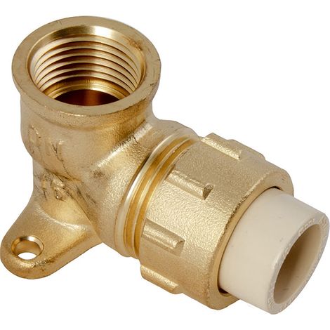 IDMAR 1/2" CPVC Messingwinkel mit Halbschraubenverschraubung, geklebtes System