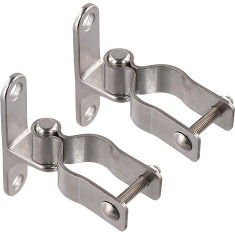 Lot de 2 charnières de portail en acier inoxydable (1/5)