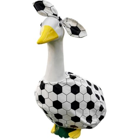 Porch Goose Tenues de football – Statue de jardin Costume de sport  Vêtements pour collectionneurs, fans de fêtes, rassemblements, événements à thème, parc, cour, pelouse, terrasse, cour, balcon