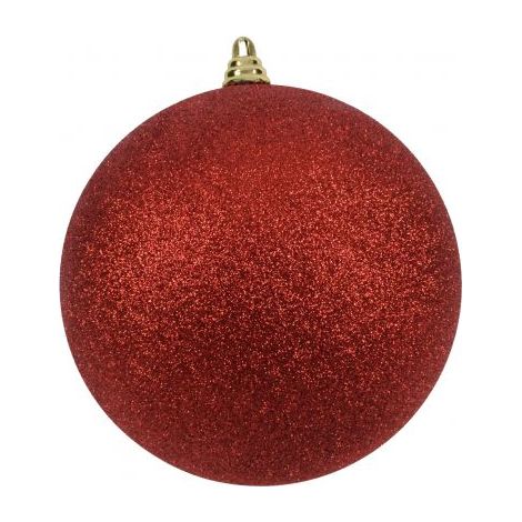 PALLA 25CM GLITTERATA ROSSO