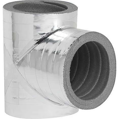 Coude isolant 45°, DN160 avec revêtement aluminium épaisseur 20mm