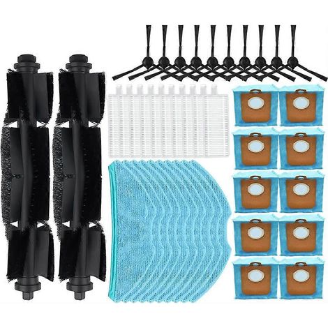 Compatible avec les aspirateurs robots Philips Homerun 3000 / XU3100 / XU3110 / XU3000 : brosse latérale principale, filtre et sac à poussière. Pièces détachées pour aspirateurs robots. (1/5)