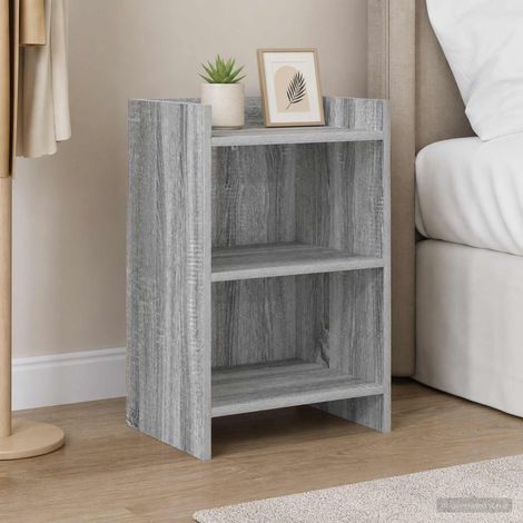 vidaXL Bedside Tables Grey Sonoma 40 x 30 x 60 cm Engineered Wood (1/5)